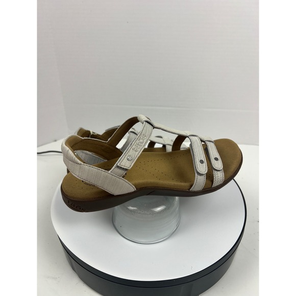 TAOS Womens Sandals Off White White Leather Arch Comfort Support Work US 7M - Picture 7 of 17